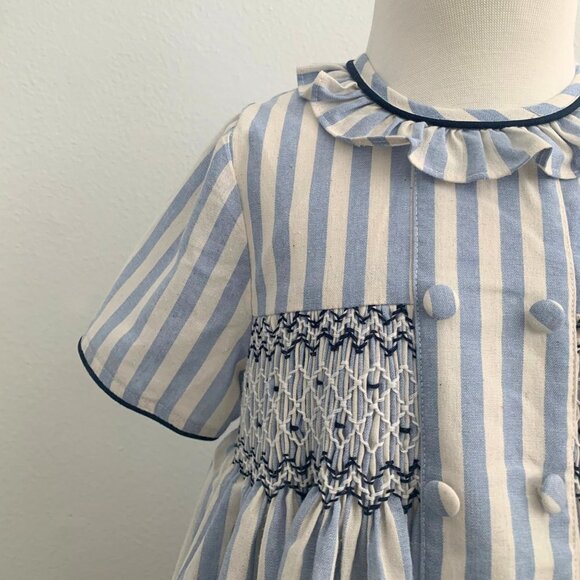 NWT Beautiful Girls Smocked Dress Spanish Style Embroidered Princess Boutique 2T - Picture 7 of 13